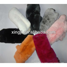 Tejido de piel de conejo rex teñido y natural de calidad superior de conejo